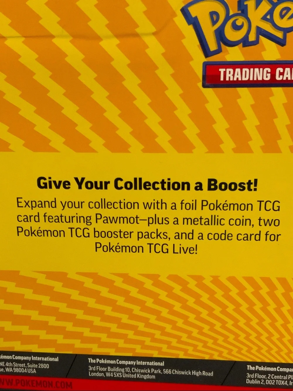 Pokemon tcg booster packs official trading